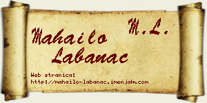 Mahailo Labanac vizit kartica
